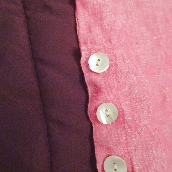 NWT Tahari LINEN Shirt Size S BLOUSE Tunic Top 3/4 SLEEVES V-Neck LIGHTWEIGHT - Picture 7 of 12